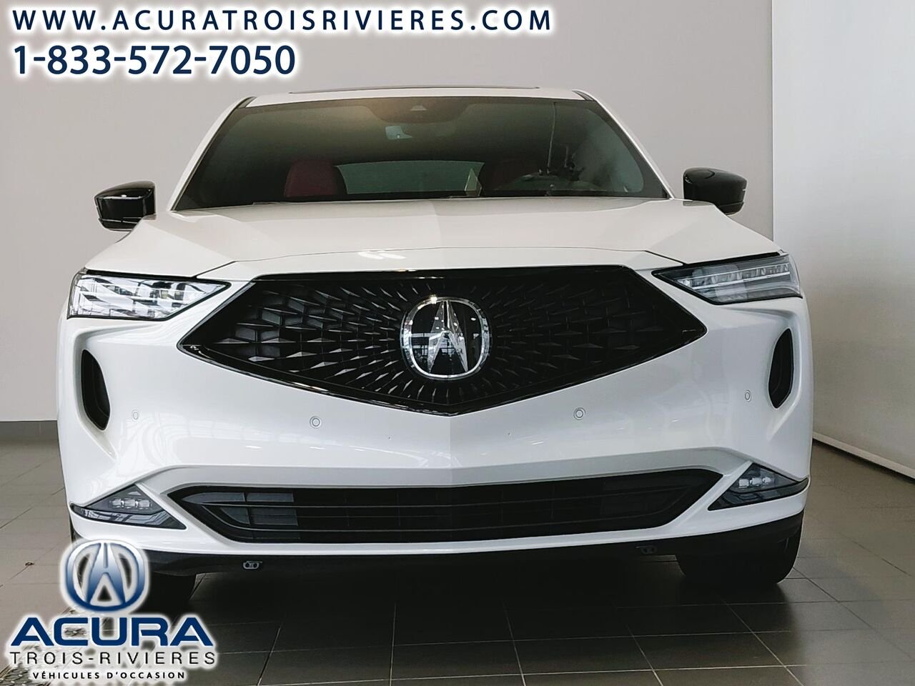 2024 Acura MDX A-SPEC TRACTION INTÉGRALE White Trois-Rivières - photo #3