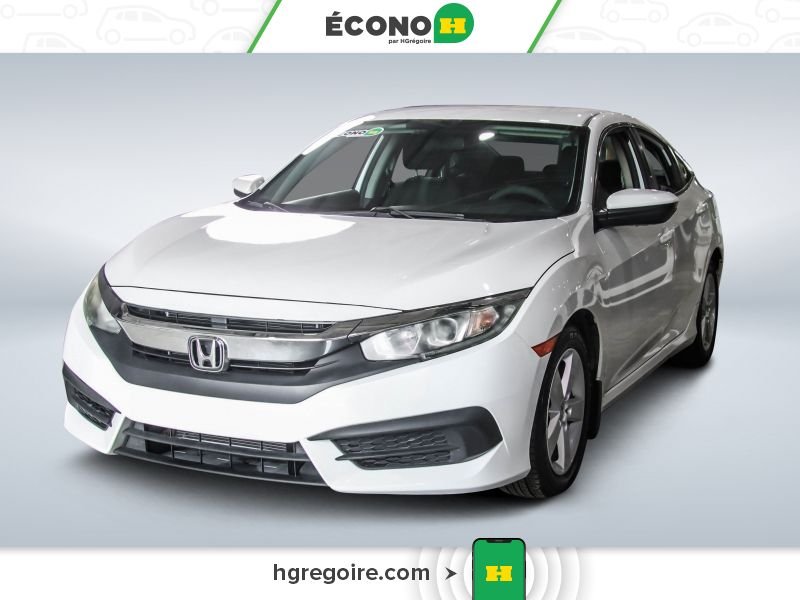 Honda Civic 822148 | LX AUTO A/C GR ELECT MAGS 2016 Blanc Laval - photo #2