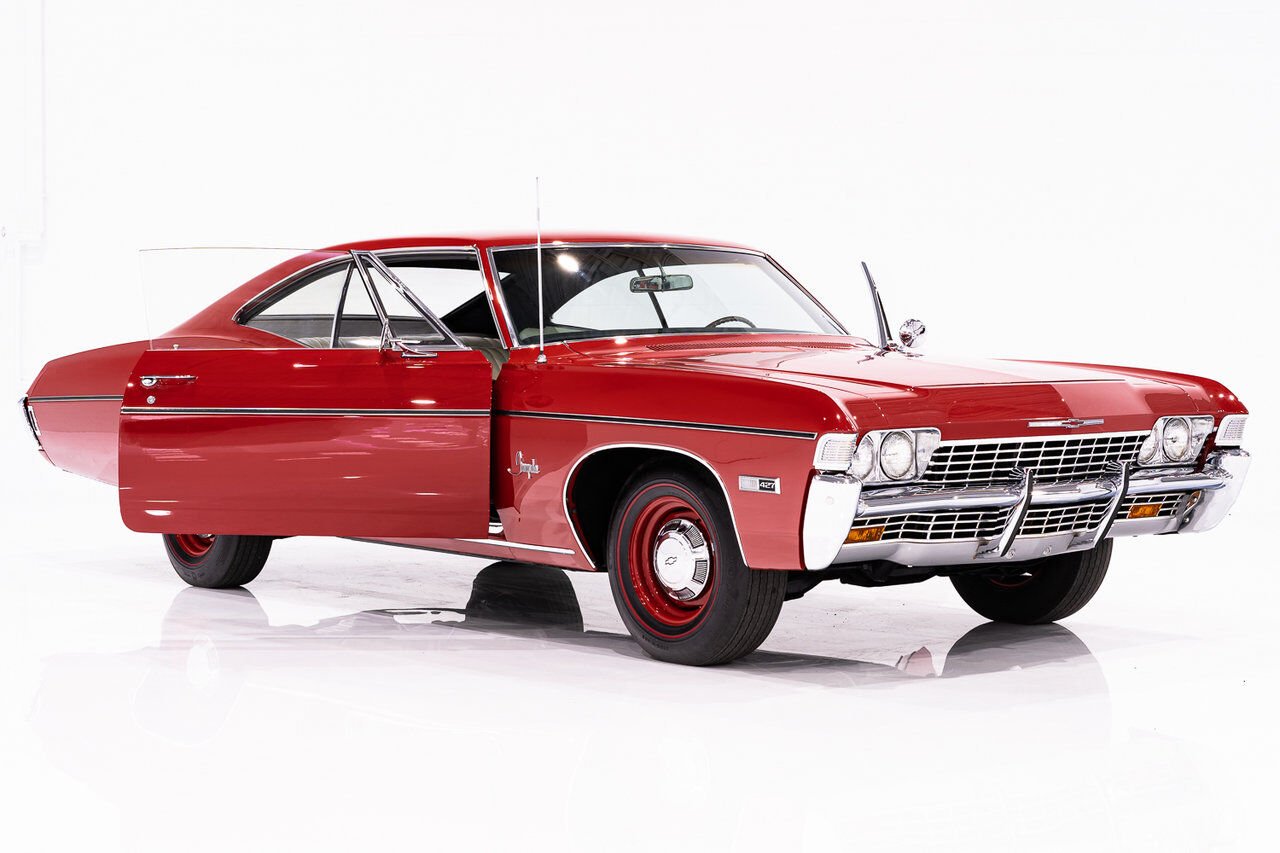 Chevrolet Impala Match N# L72 427/425 4spd 4.56gear Org Bill Of Sale | PRIX EN USD 1968 Rouge Montréal - photo #39