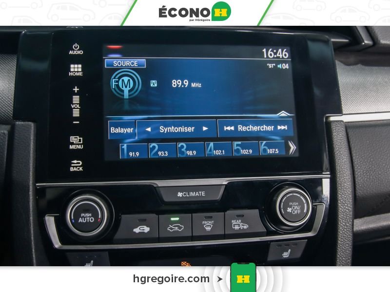 Honda Civic 822364 | LX GR ÉLEC A/C BLUETOOTH CAMÉRA 2018 Noir Laval - photo #9