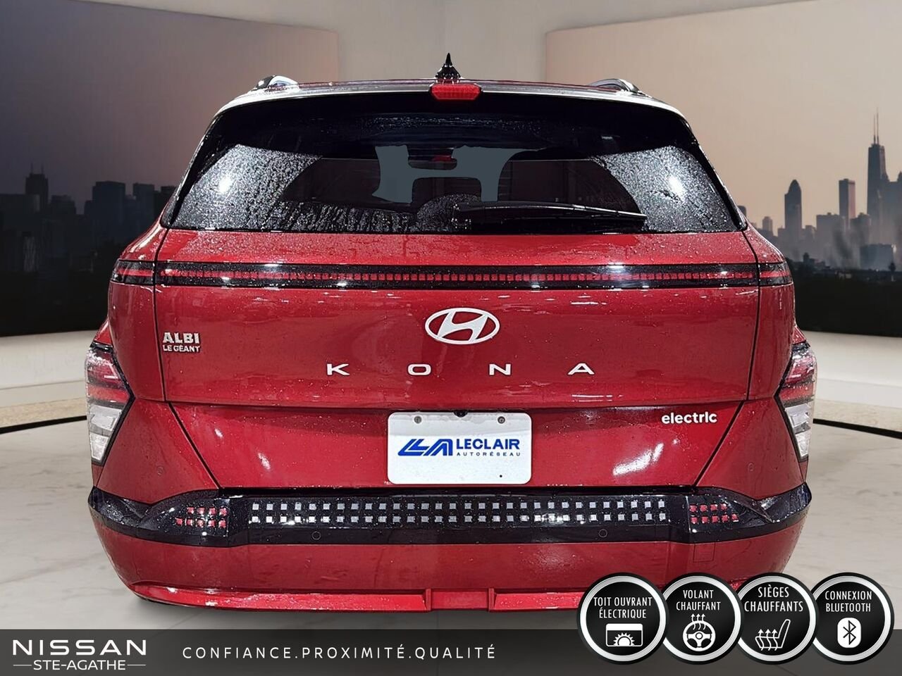 2024 Hyundai Kona Electric ULTIMATE TA | 100 % ÉLECTRIQUE | TOIT OUVRANT | CAMÉRA 360° | TÊTE HAUTE Red Saint-Jérôme - photo #3