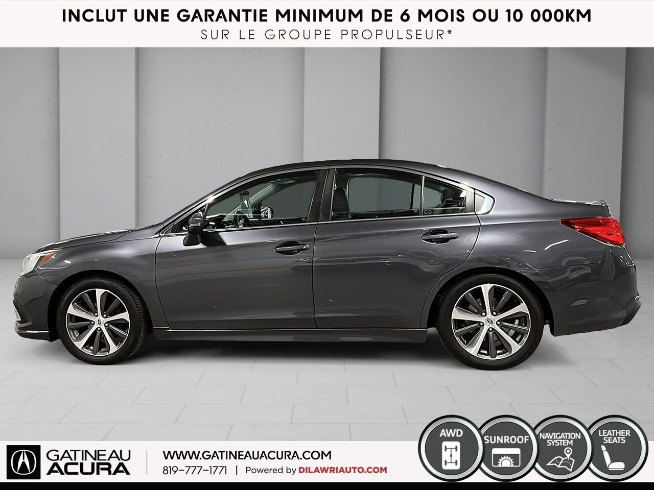 2019 Subaru Legacy 2.5i Limited AWD Grey Gatineau - photo #20
