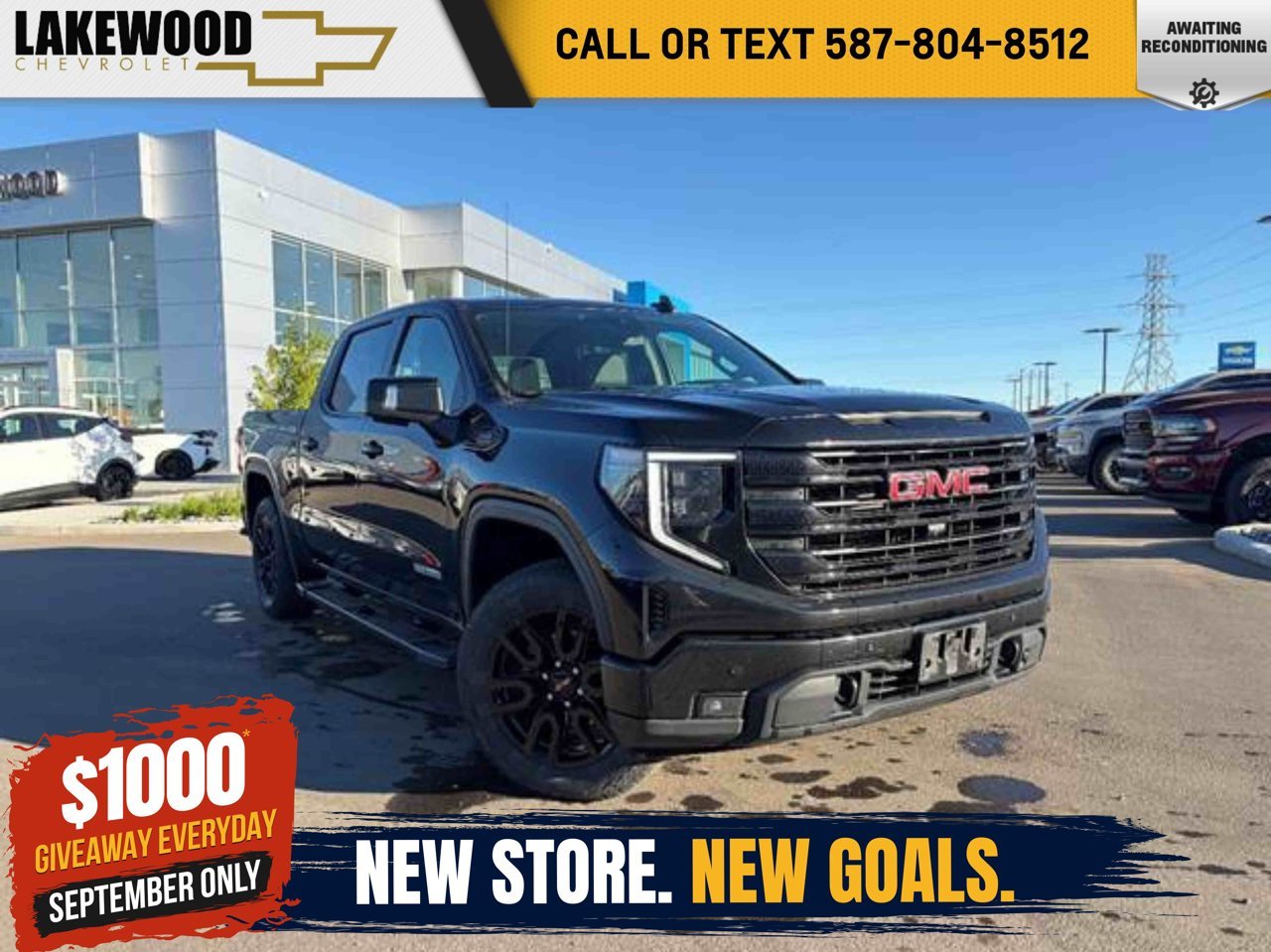 2024 GMC Sierra 1500 4WD Crew Cab 147 Elevation Black Sherwood Park - photo #0