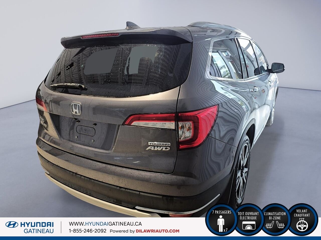 2021 Honda Pilot Touring 7 places TI*** cuir , navigation , bas millage *** Ottawa & Gatineau - photo #4