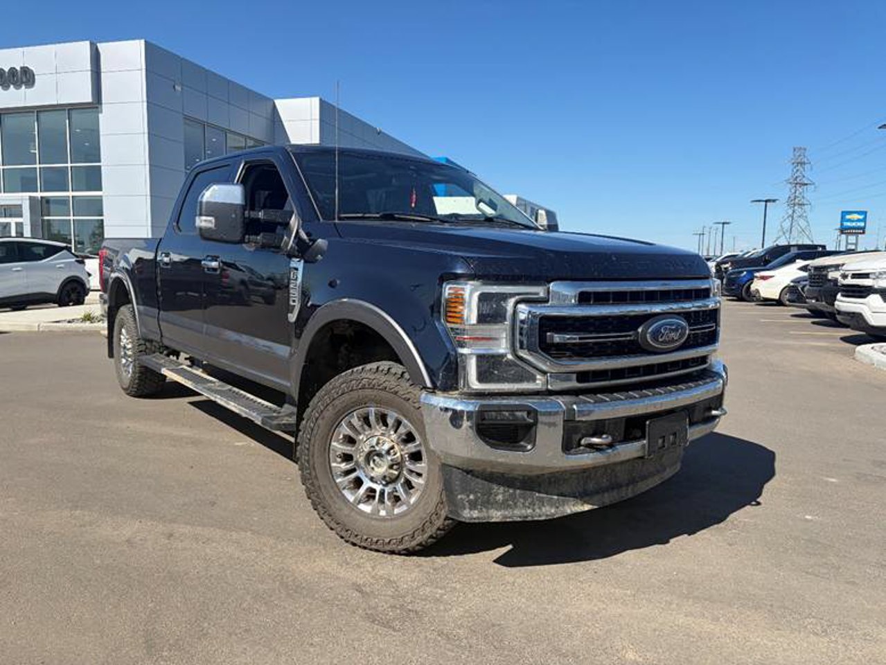 2021 Ford Super Duty F-250 SRW LARIAT 4WD Crew Cab 6.75' Box Blue Sherwood Park - photo #1