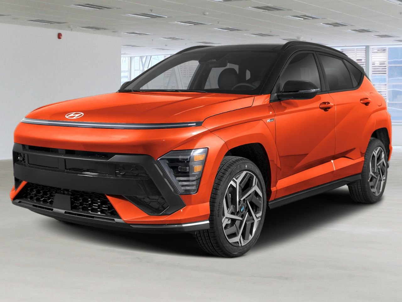 HYUNDAI Kona 2026 Orange Soultronic avec toit Noir abyssal Gatineau - photo #0