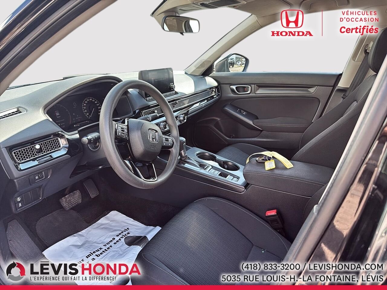 Honda Civic LX LX CVT 2023 Blanc Lévis - photo #15
