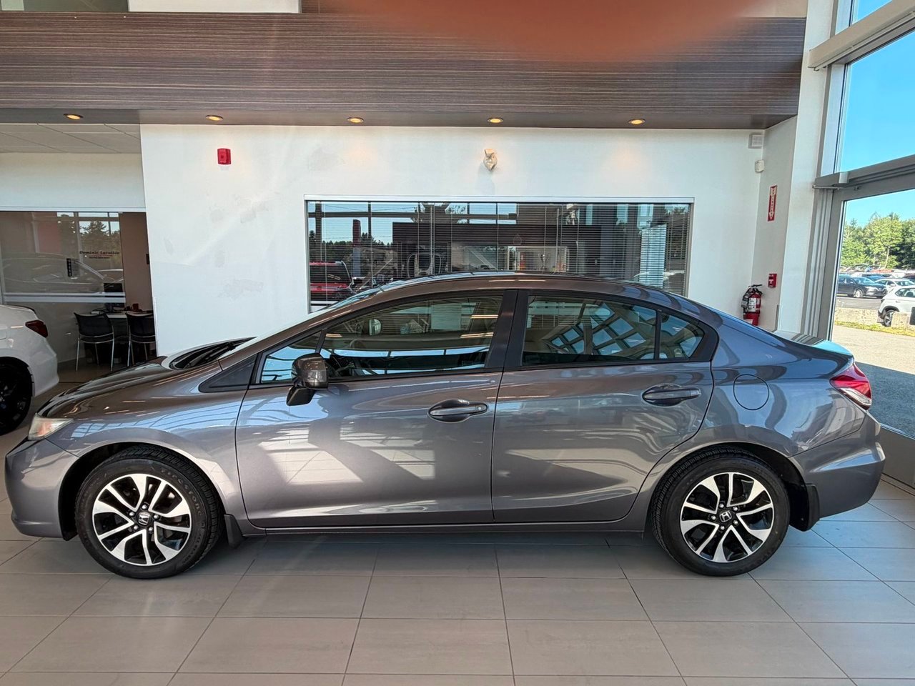 Honda Civic Sedan 2015 Gris Notre-Dame-des-Prairies - photo #3