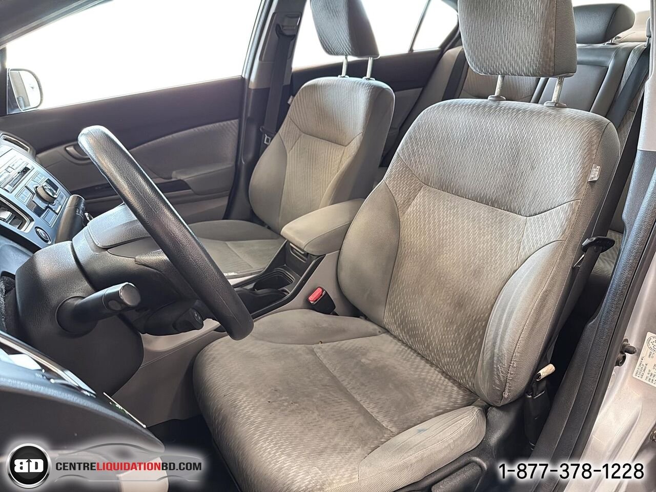 Honda Civic Sedan LX MANUELLE | BD0373 2015 Gris Granby - photo #12