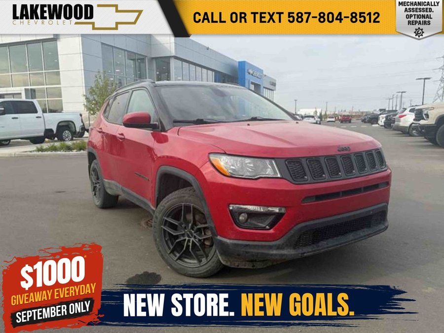 2021 Jeep Compass Altitude 4x4 2.4L | Leather Heated Seats Red