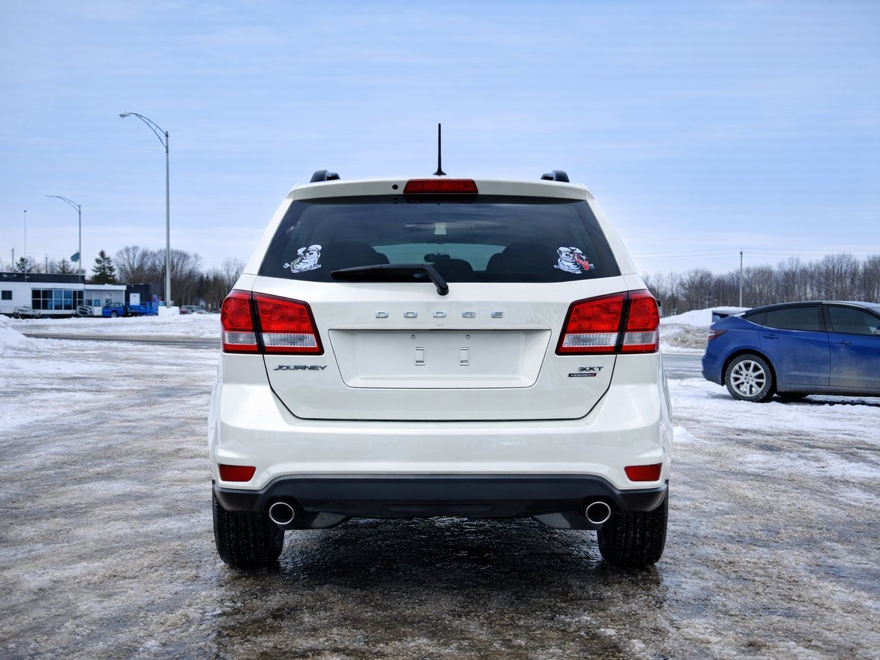 Dodge Journey 2014 Blanc Longueuil, - photo #3