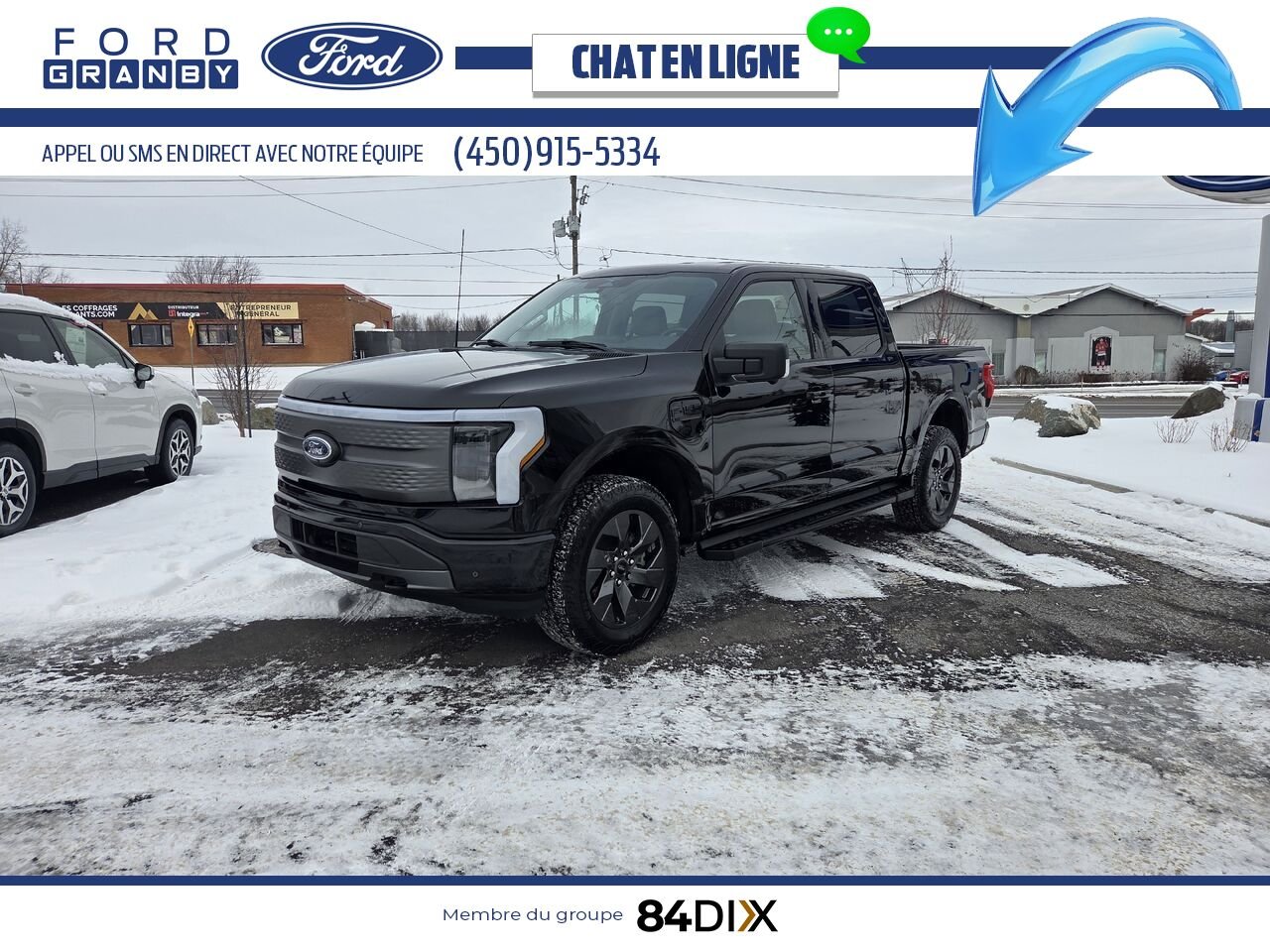 2023 Ford F-150 Lightning Black Granby - photo #2