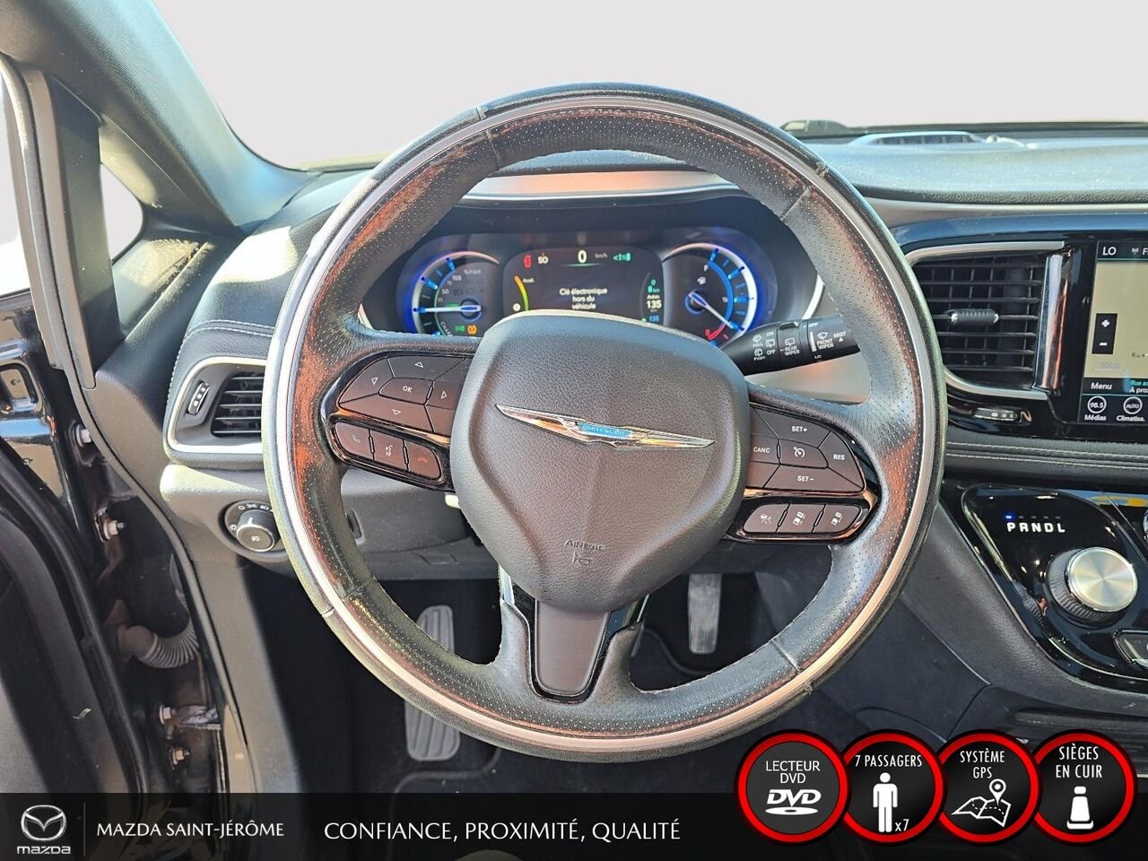 2020 Chrysler Pacifica Hybrid LIMITED S | JAMAIS ACCIDENTÉ | HYBRIDE RECHARGEABLE | TOIT PANO | CUIR | TV/DVD Black Saint-Jérôme - photo #13