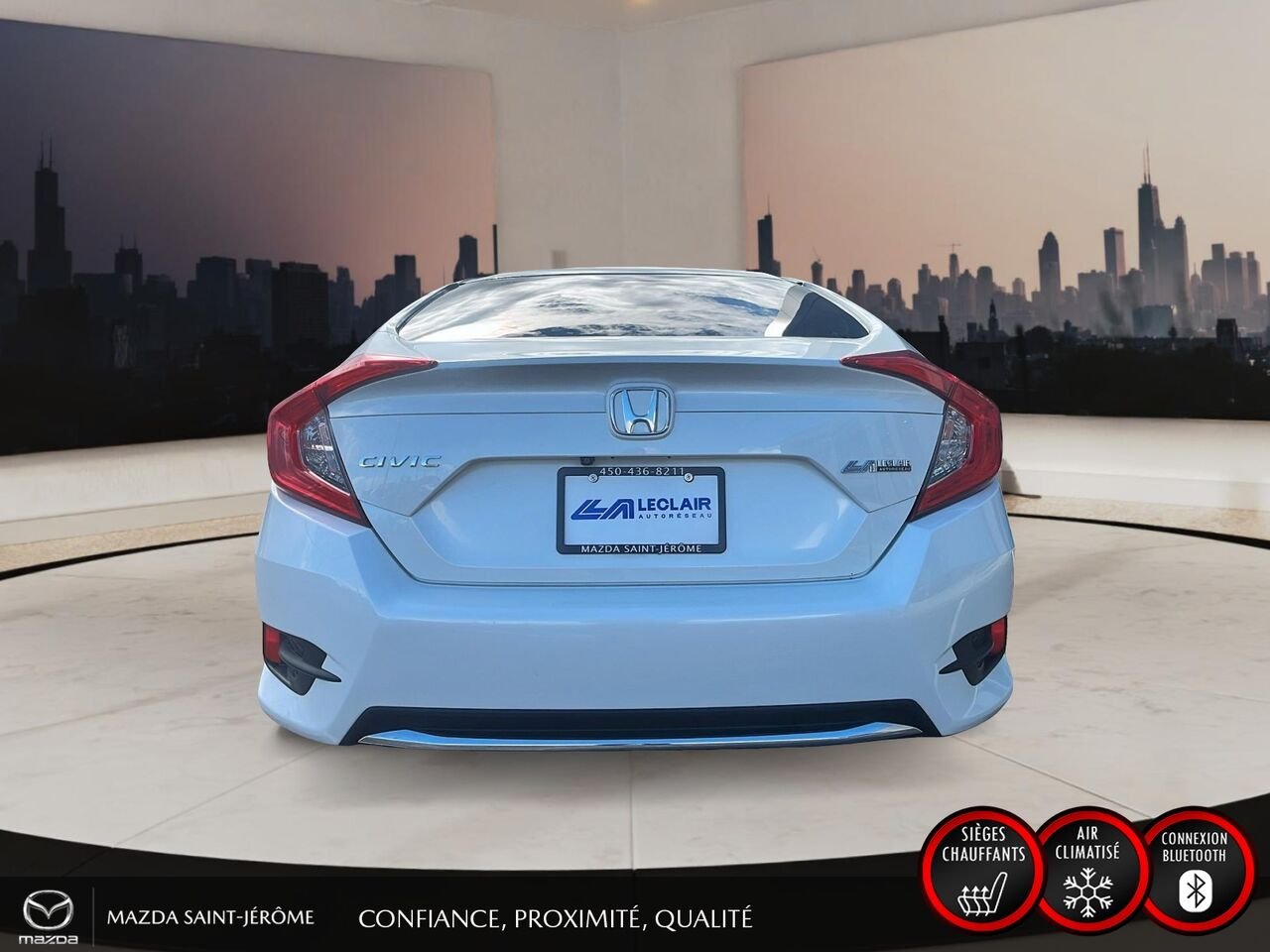 Honda Civic Berline 2020 Blanc Ste-Agathe des Monts - photo #6