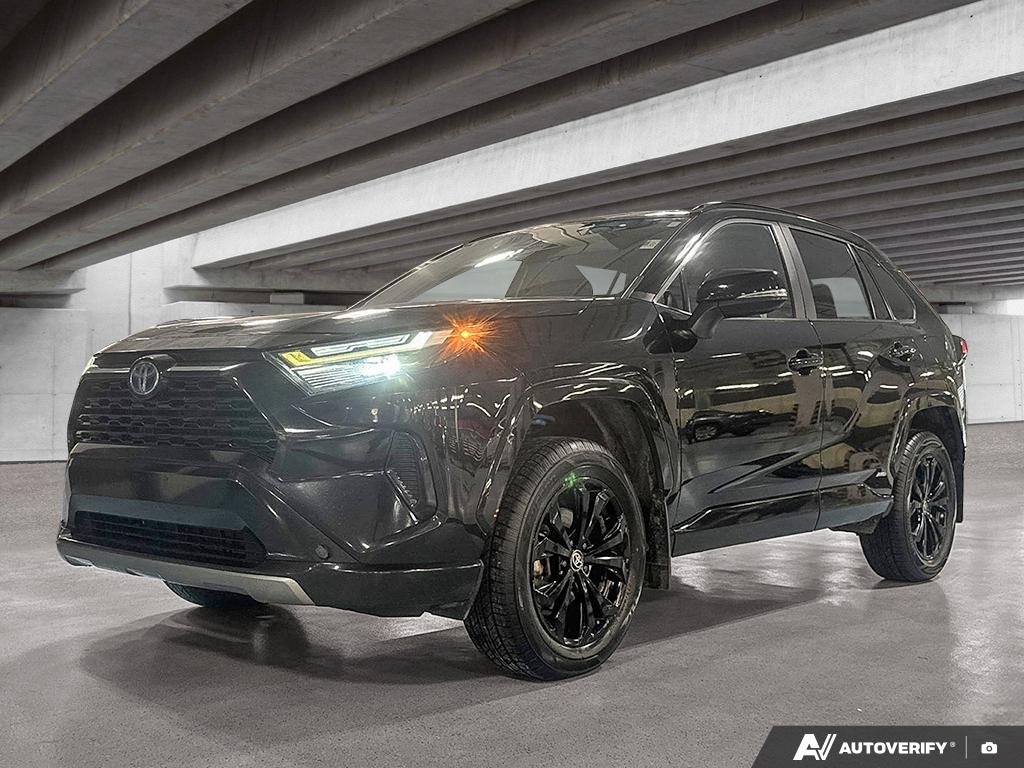 2022 Toyota RAV4 2602099A | Hybrid SE, well maintained, local trade Black Edmonton - photo #0