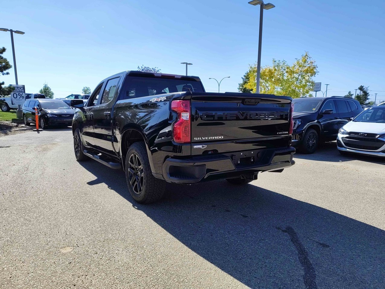 2025 Chevrolet Silverado 1500 4WD Crew Cab 147 Custom Black Sherwood Park - photo #4