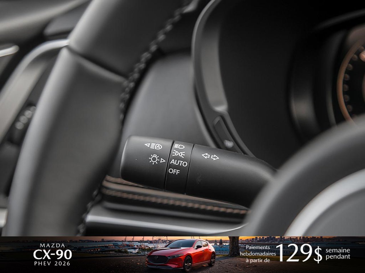 Mazda CX-90 hybride rechargeable JM3KKEHA4T1373805 2026 Noir de jais mica Mirabel - photo #13