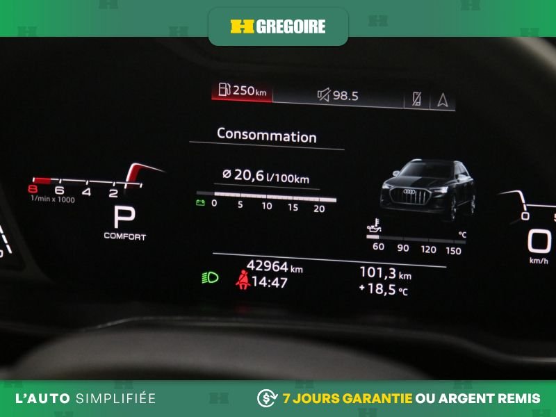 Audi Q3 823173 | Technik AWD AUTO A/C CUIR TOIT MAGS NAV CAM RECUL 2019 Blanc Laval - photo #22