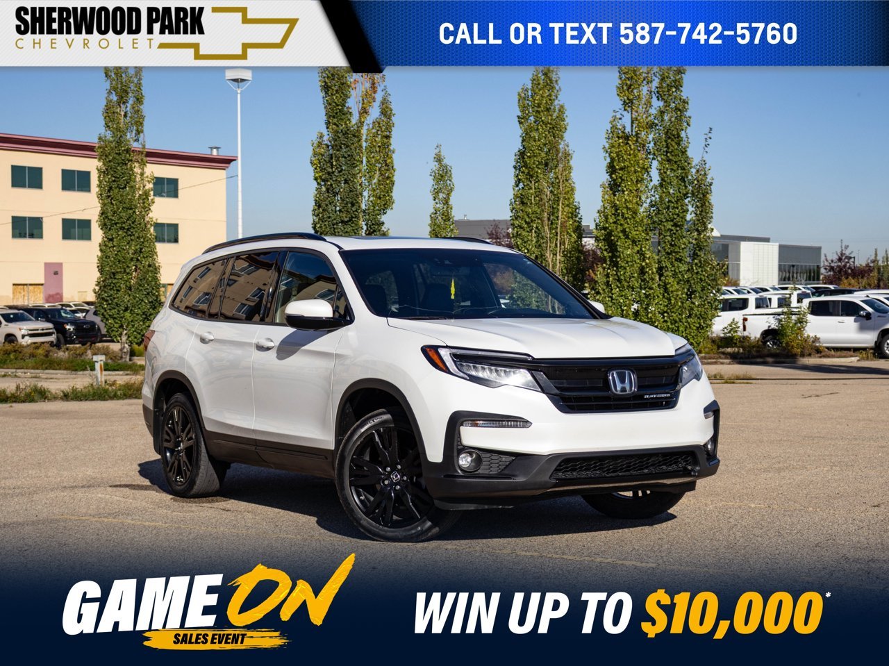 2020 Honda Pilot Black Edition AWD White Sherwood Park - photo #0