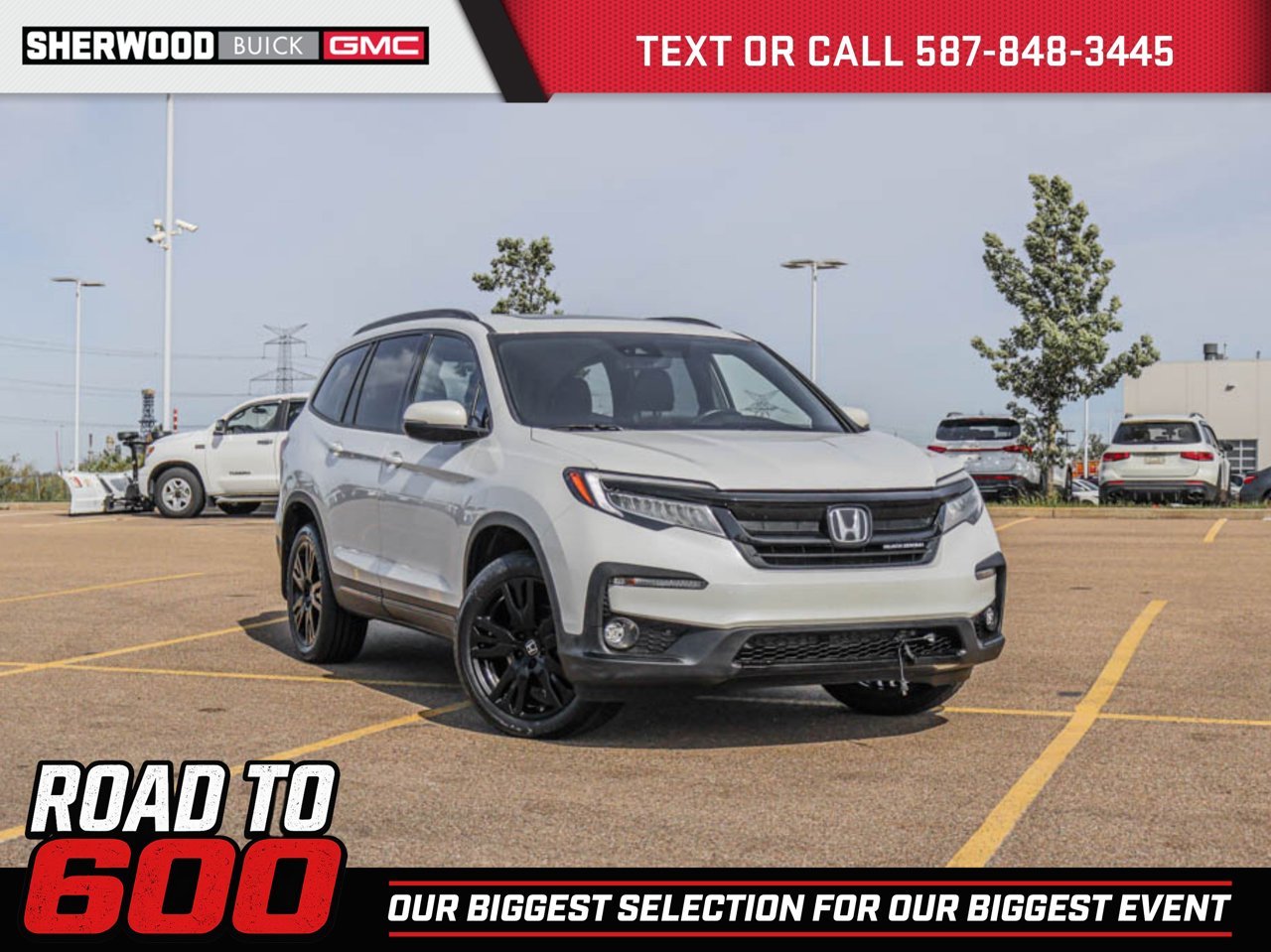 2022 Honda Pilot Black Edition AWD White Sherwood Park - photo #0