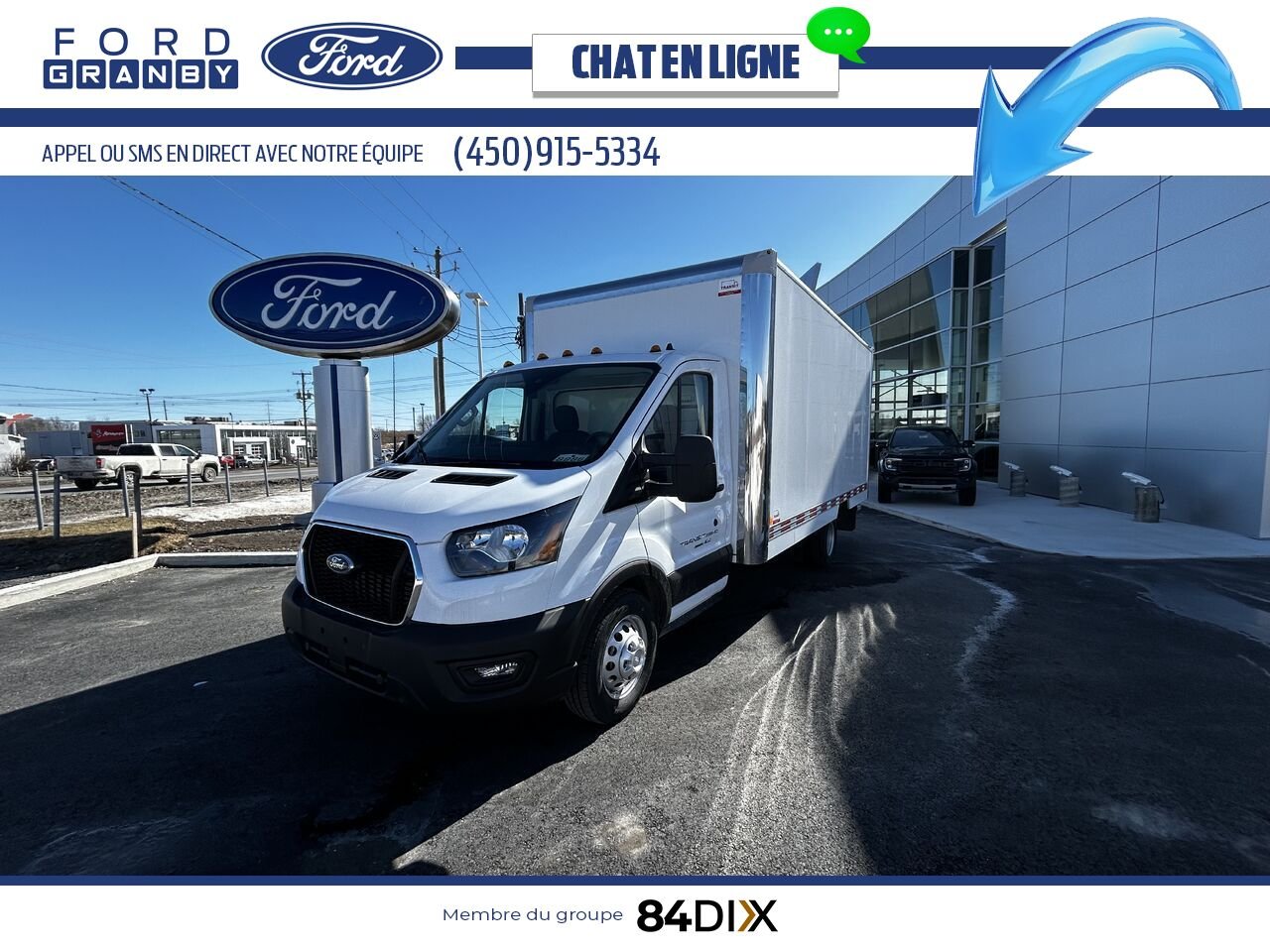 2024 Ford TRANSIT FOURGON TRONQUÉ White Granby - photo #5