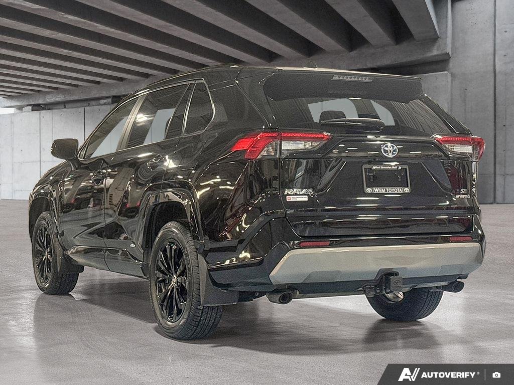 2022 Toyota RAV4 2602099A | Hybrid SE, well maintained, local trade Black Edmonton - photo #3