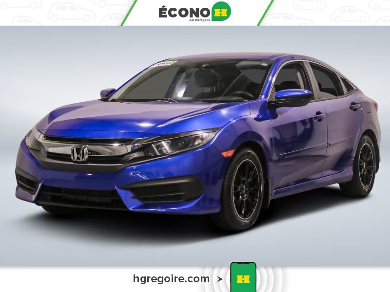 Honda Civic 730517A | LX AUTO GR ÉLEC A/C BLUETOOTH CAMÉRA 2016 Bleu Laval - photo #2
