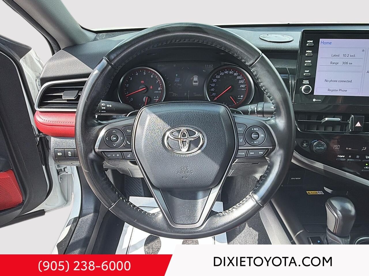 2022 Toyota Camry XSE AWD / CLEAN CARFAX / MOONROOF / HEATED SEATS / ALLOY WHEELS / CARPLAY AND ANDROID AUTO Wind Chill Pearl with Black Roof Mississauga - photo #11