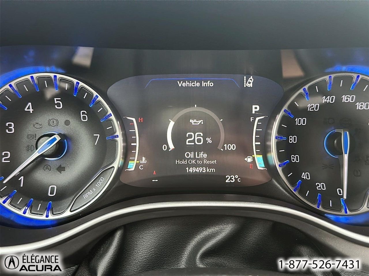 Chrysler Pacifica Touring L | A8787 2022 Noir Granby - photo #15
