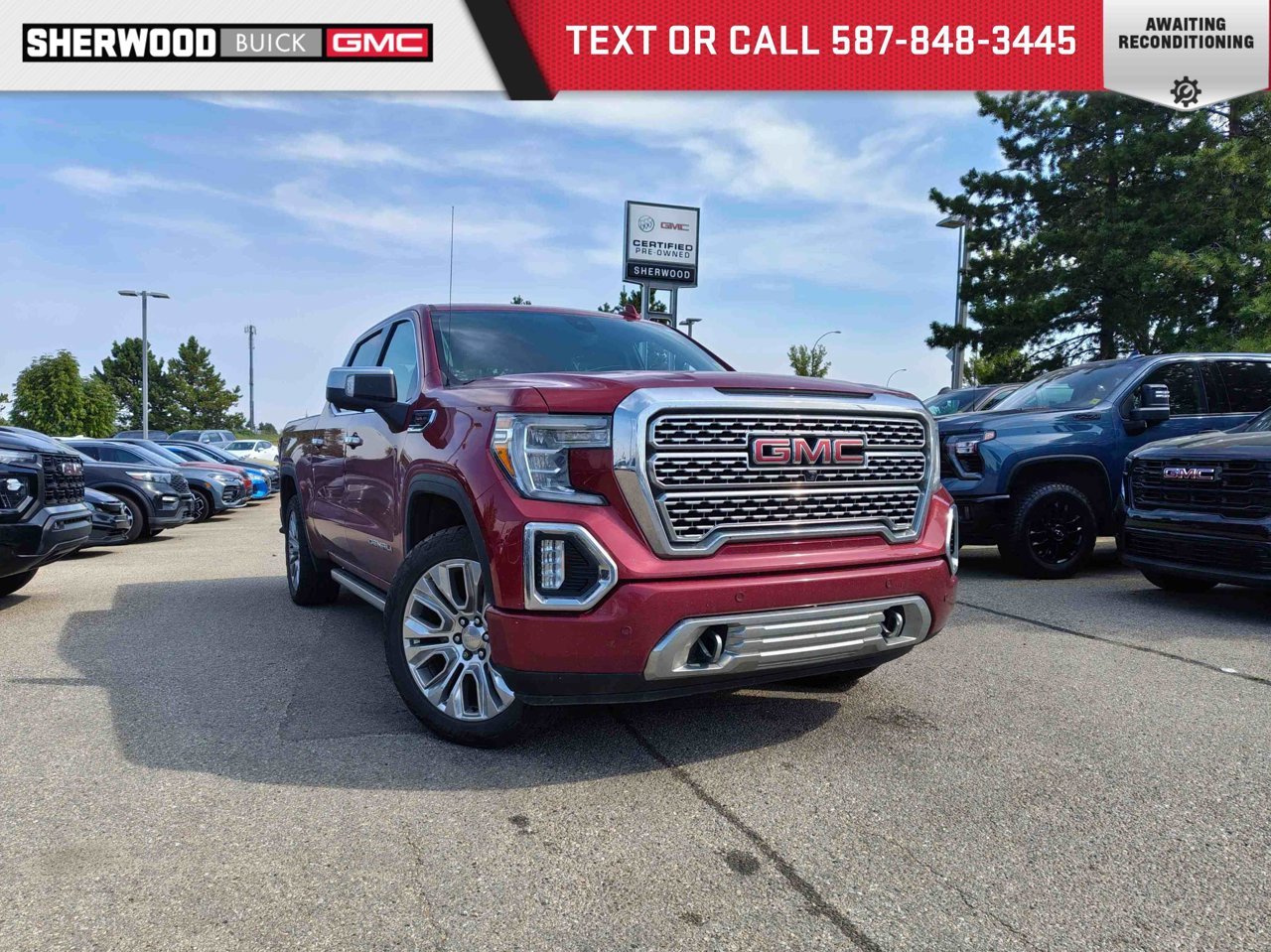 2020 GMC Sierra 1500 4WD Crew Cab 147 Denali Red Sherwood Park - photo #0