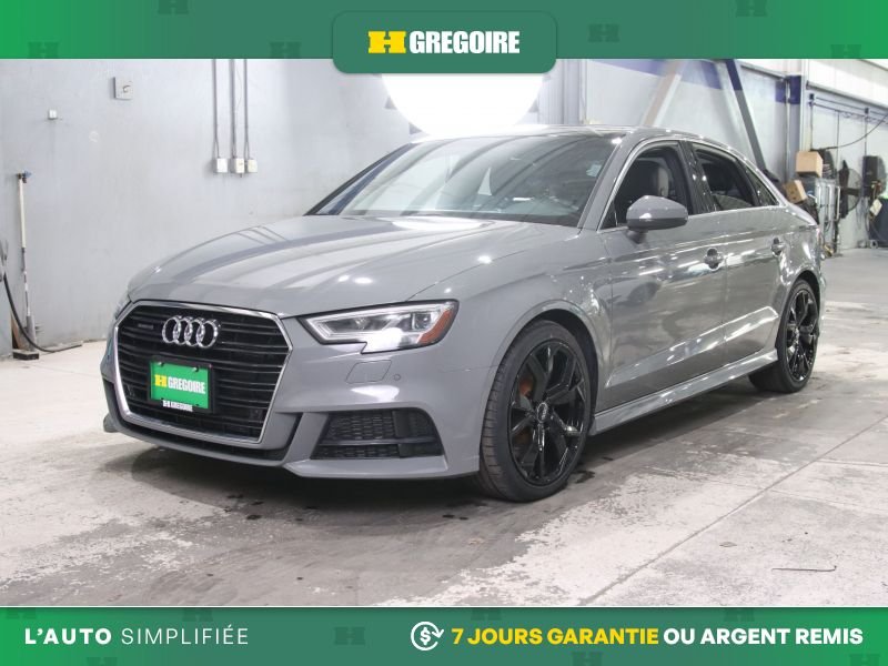 Audi A3 PROGRESSIV AWD AUTO A/C MAGS CUIR TOIT CAM RECUL B 2020 Gris