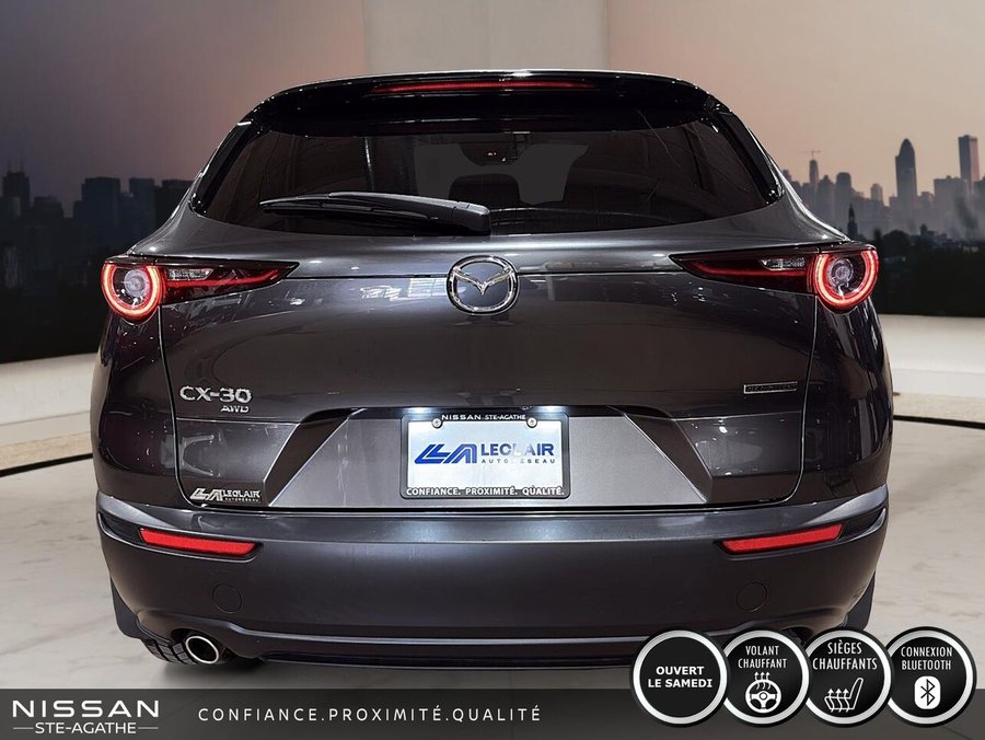 Mazda CX-30 GS TI | SEULEMENT 48 320 KM | VOLANT CHAUFFANT EN CUIR | RÉGULATEUR RADAR | CAMÉRA DE RECUL 2021 Gris