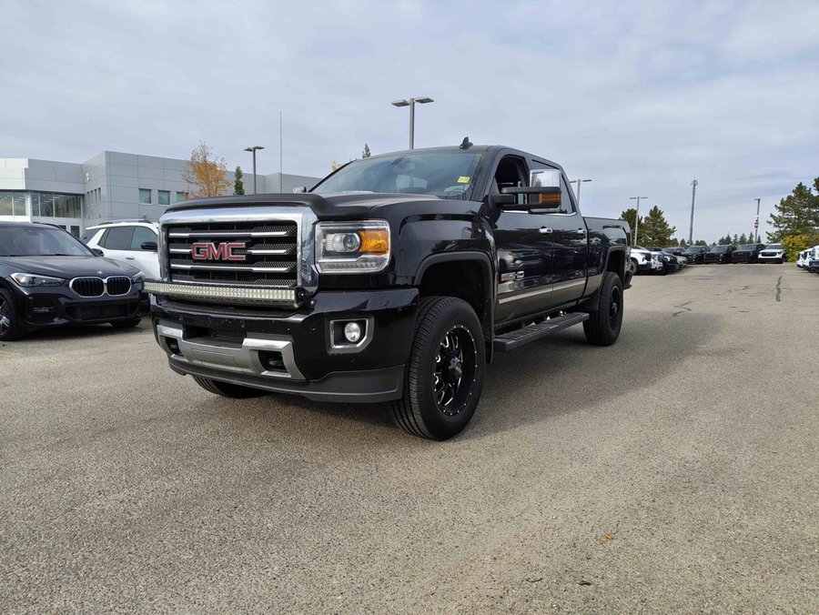 2015 GMC Sierra 2500HD SLT All Terrain Z71 | Aftermarket LED Light Bar/20in Ultra Wheels Black