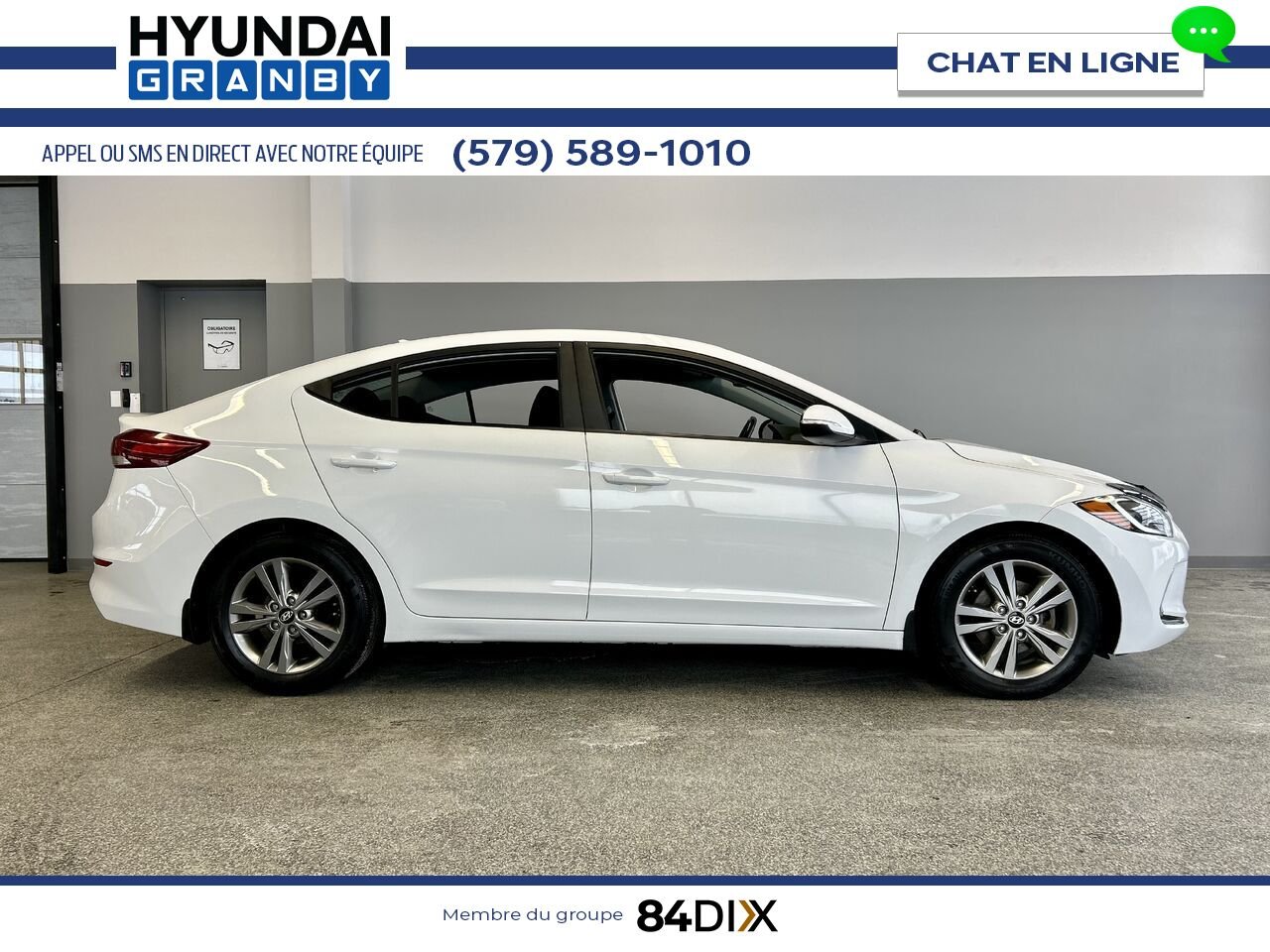 Hyundai Elantra 2018 Blanc Granby - photo #7