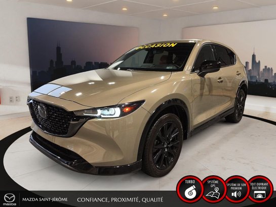 Mazda CX-5 SUNA | JAMAIS ACCIDENTÉ | AWD | CUIR | TOIT OUVRANT | TURBO 2024 Beige