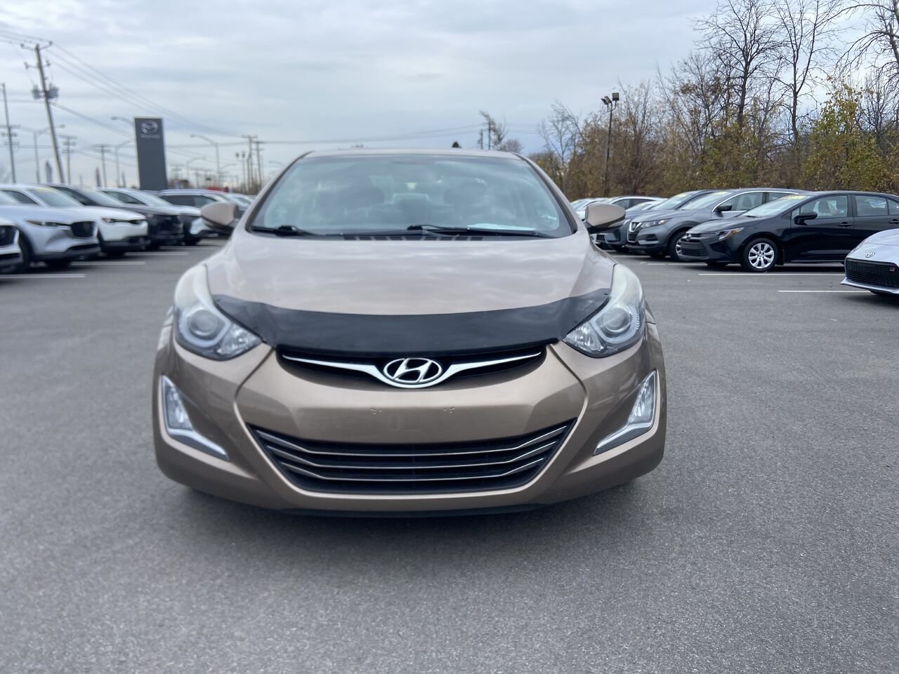Hyundai Elantra LIMITED | TOIT OUVRANT | CUIR | CAMERA DE RECUL | GARANTIE 1 AN INCLUSE *579-888-9954* TEXTOS 2014 Brun Saint-Jérôme - photo #1