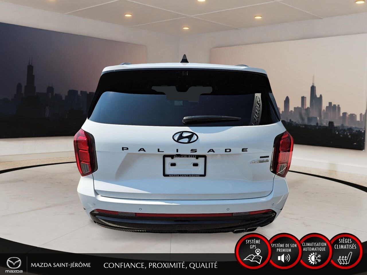 Hyundai Palisade ULTIMATE CALLIGRAPHY NUIT | 7 PLACES | TOIT PANO | AWD | 2025 Blanc Saint-Jérôme - photo #6