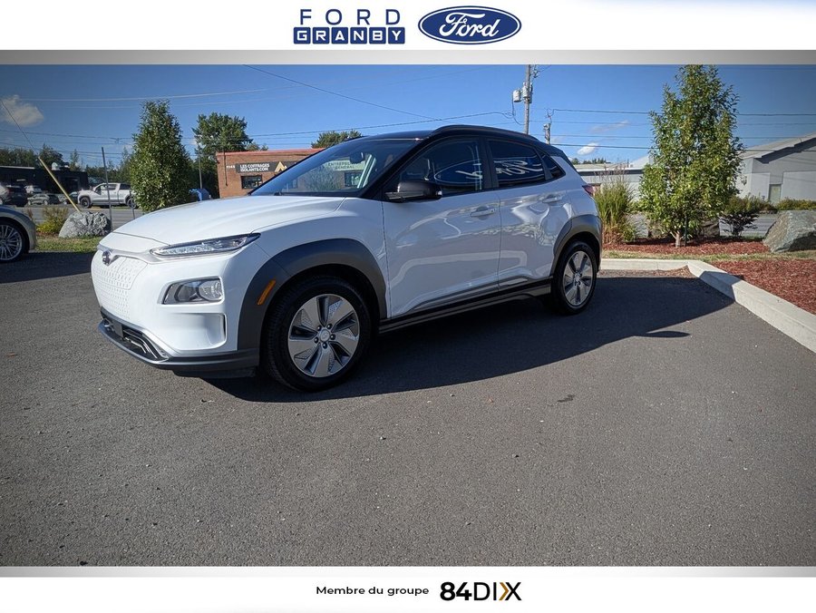 Hyundai Kona électrique Preferred TA avec toit bicolore 2021 Blanc