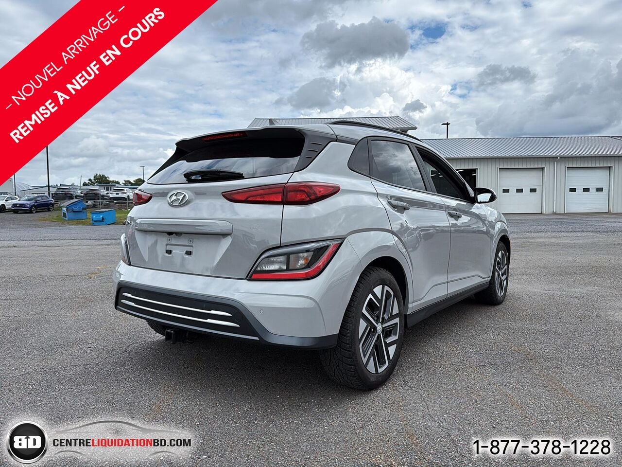 Hyundai Kona électrique Preferred | 2023 Gris Granby - photo #7