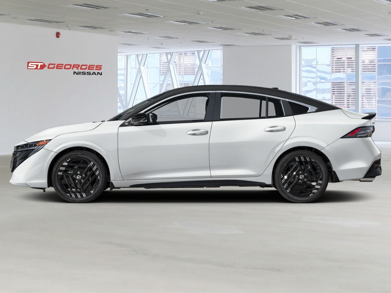 2026 NISSAN Sentra Aspen White TriCoat/Super Black Saint-Georges - photo #2