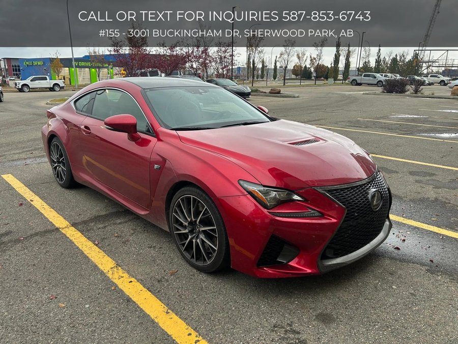 2016 Lexus RC F | Active Aero Wing | Trackpad Digital Touch Controls | Rear Bucket Seats | Red