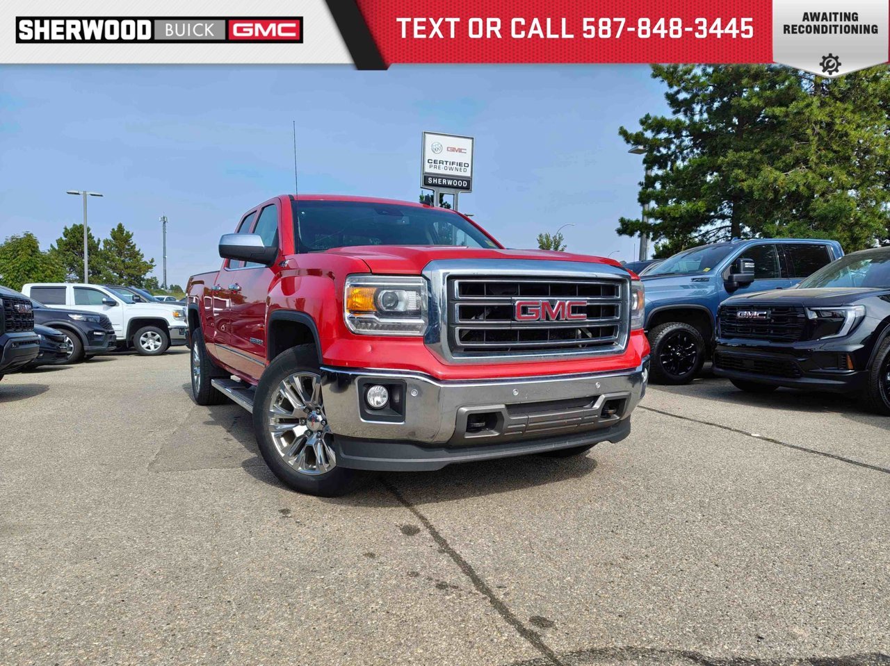 2015 GMC Sierra 1500 4WD Double Cab 143.5 SLT Red Sherwood Park - photo #0