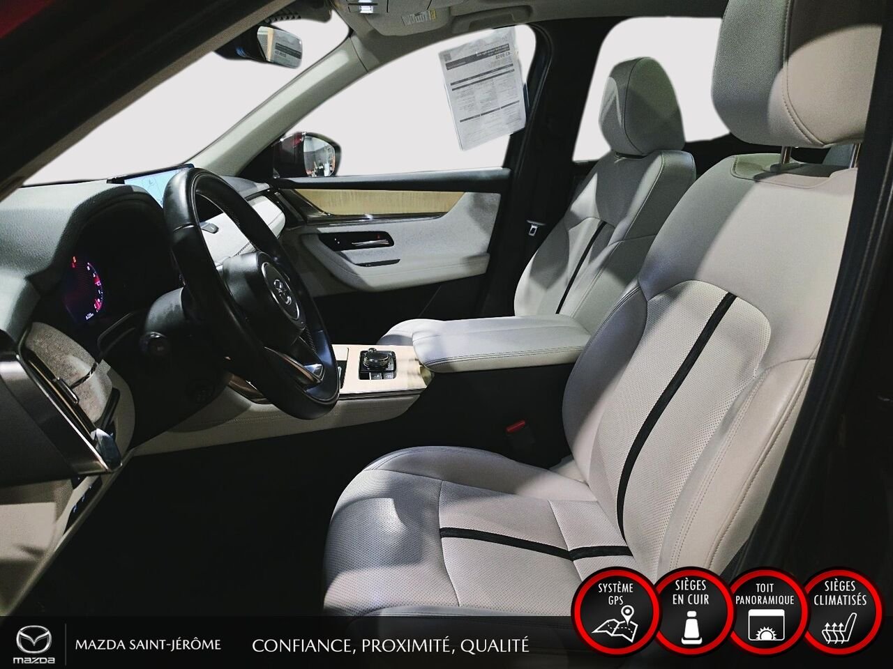 Mazda CX-90 hybride léger SIGNATURE TI | 1 PROPRIÉTAIRE | JAMAIS ACCIDENTÉ | HYBRIDE LÉGER | TOIT PANORAMIQUE | CUIR NAPPA 2024 Rouge Saint-Jérôme - photo #16