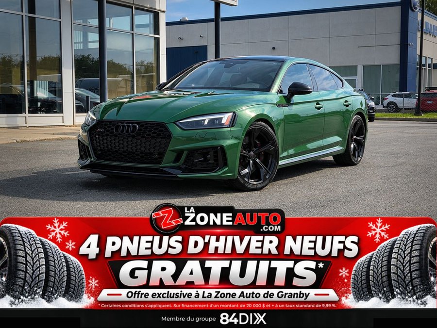 Audi RS 5 Sportback Couleur Rare + Black Optic +jamais accidenté 2019 Vert