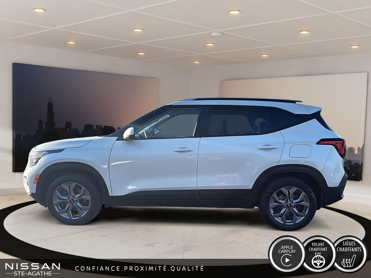 2024 Kia Seltos LX TI | 1 PROPRIÉTAIRE | CARPLAY | ANGLES MORTS | CAMÉRA DE RECUL White Saint-Jérôme - photo #6