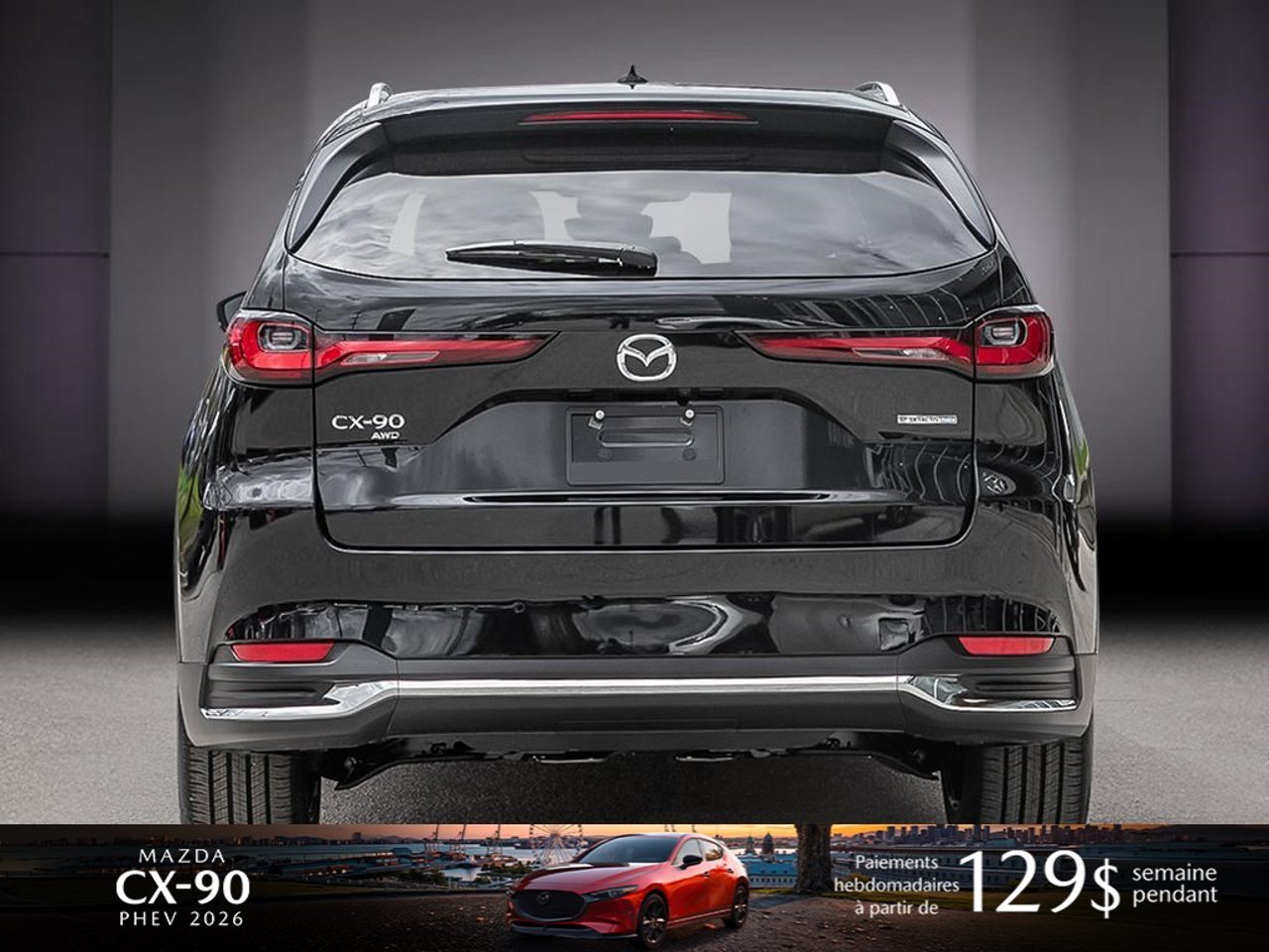 2026 Mazda CX-90 PHEV JM3KKDHA0T1401576 Jet Black Mica Mirabel - photo #4