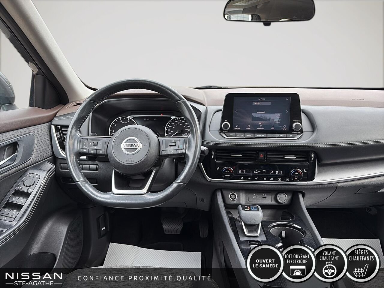 Nissan Rogue SV TA | 98 110 KM | UN SEUL PROPRIÉTAIRE | JAMAIS ACCIDENTÉ 2021 Gris Saint-Jérôme - photo #9