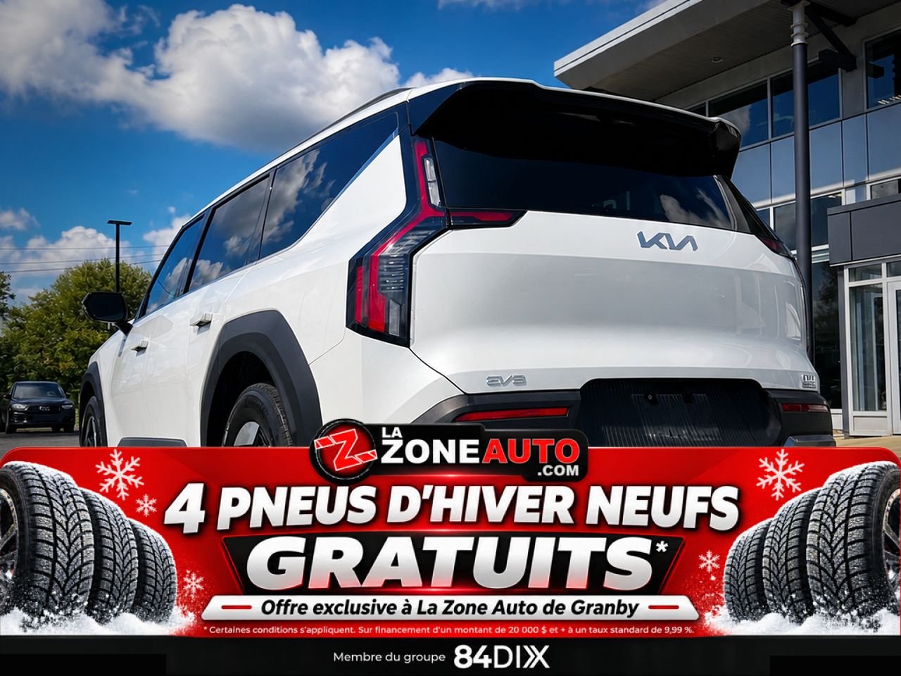Kia EV9 Land AWD 2024 Blanc Granby - photo #4
