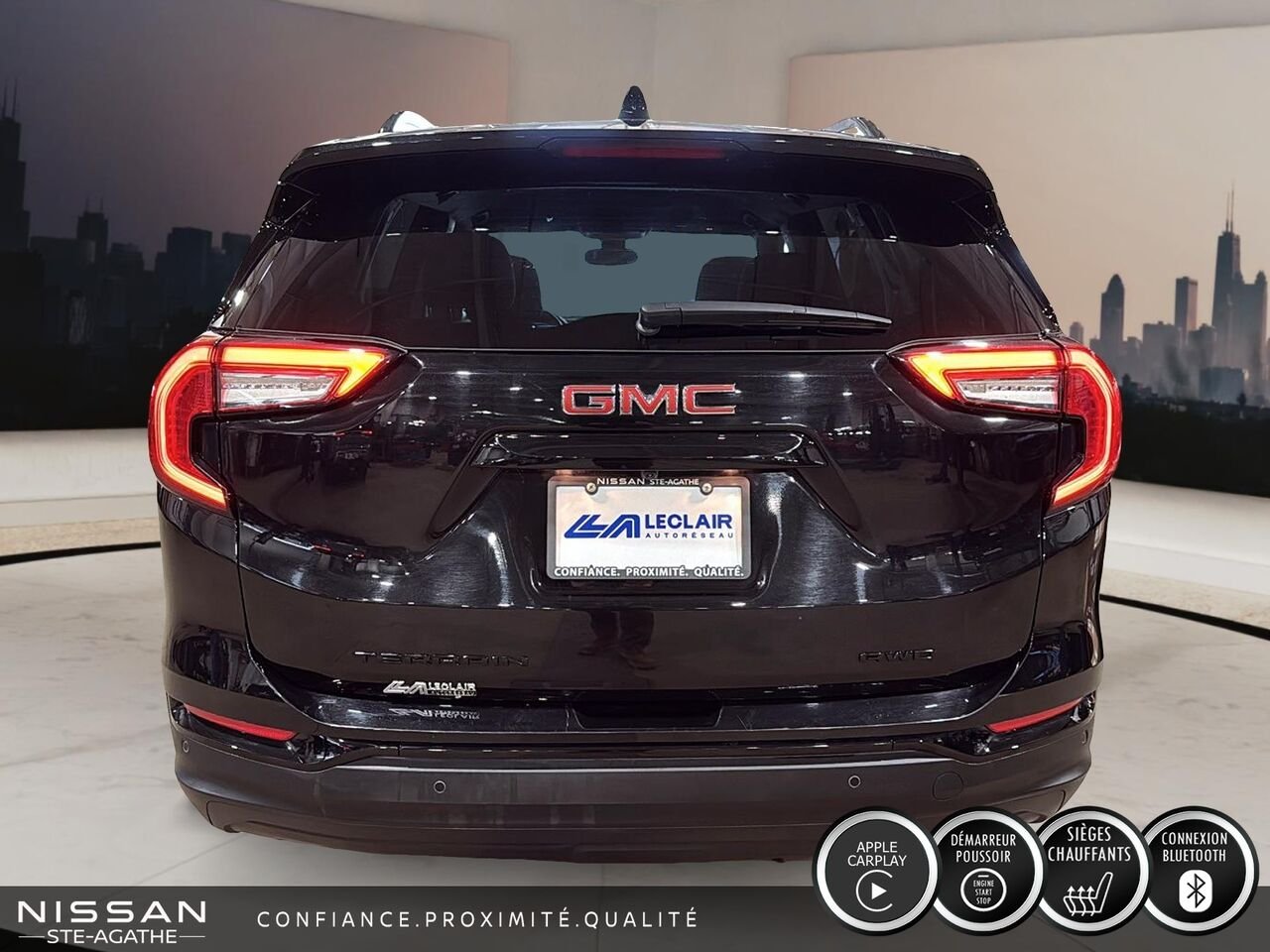 GMC Terrain AWD | BANCS CHAUFFANTS | CARPLAY SANS FIL | DÉMARREUR À DISTANCE 2023 Noir Saint-Jérôme - photo #3