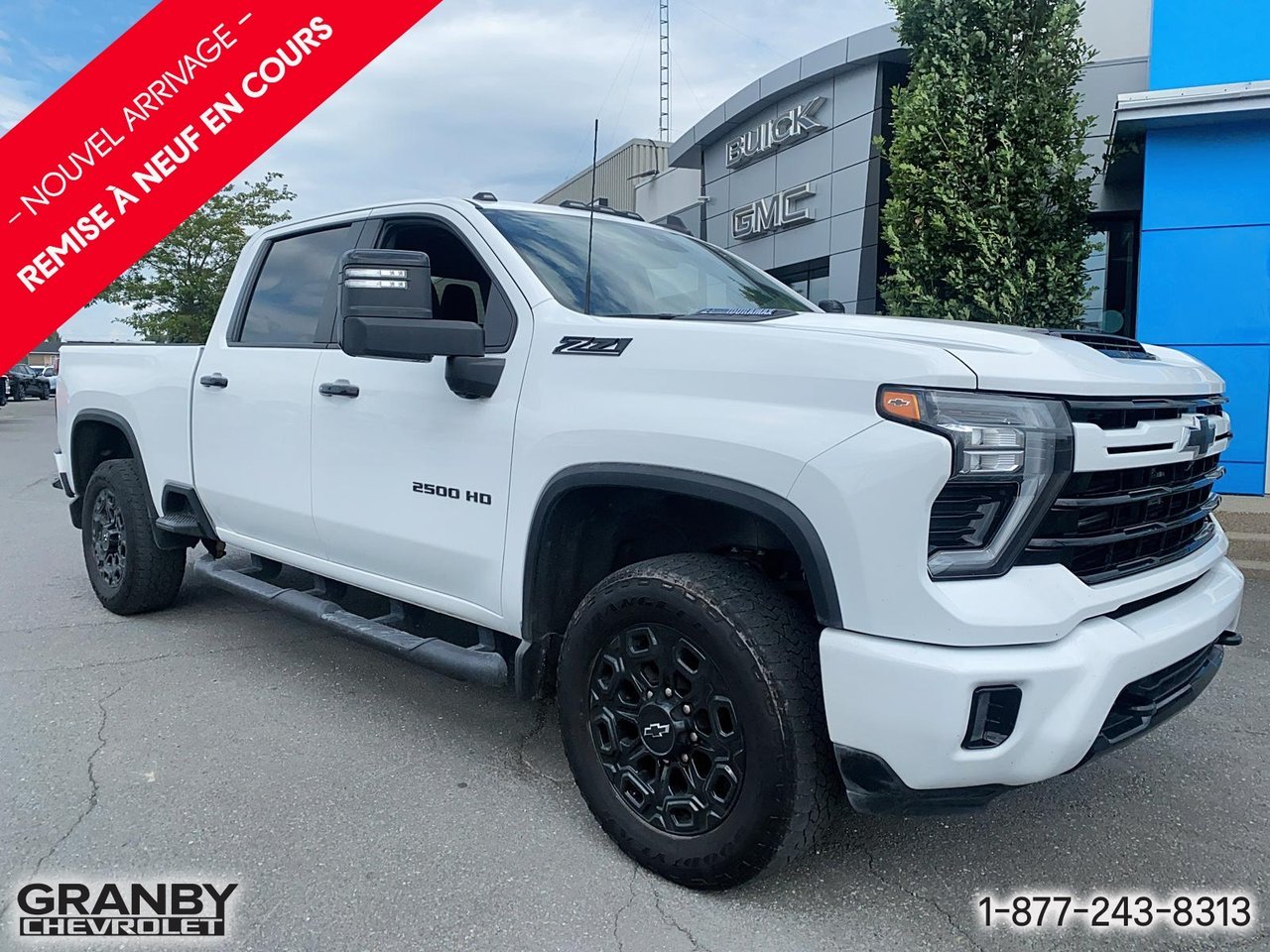 2024 Chevrolet Silverado 2500HD LT crewcab diesel BOITE 6.6 | G3883 White Granby - photo #2